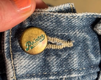 1990s Made in USA Classic Pointer Brand Denim Bib Overalls Youth