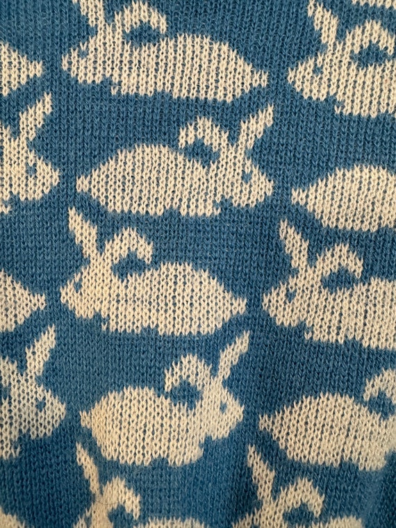 Sz 3T 70's Amana Woolen Mills Bunny sweater, made… - image 5