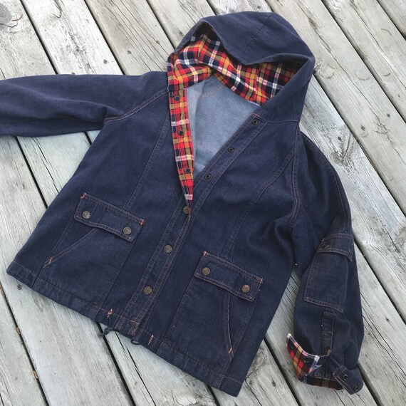 jean jacket and flannel