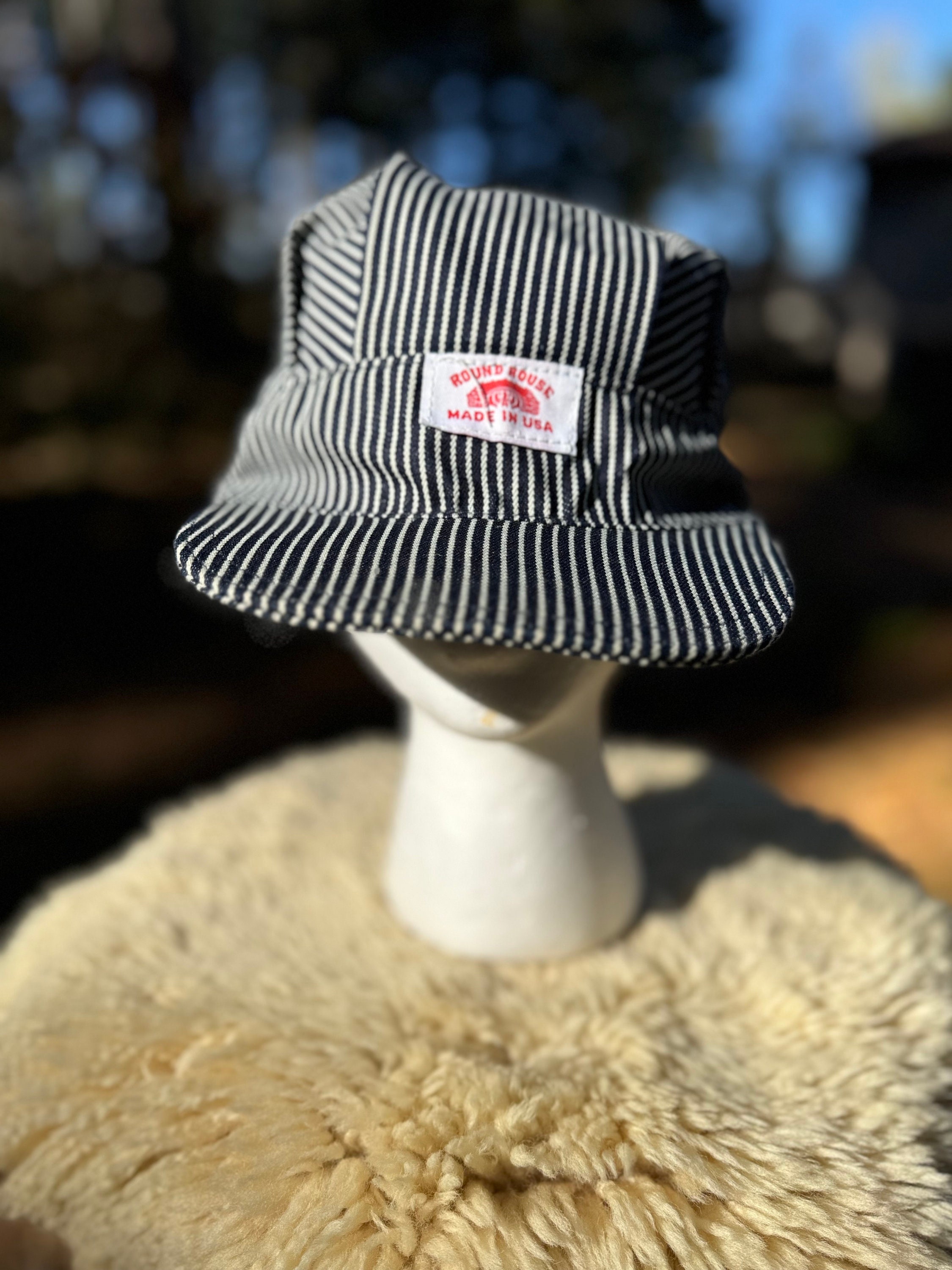 Cappello/berretto snapback a righe Vintage Round House Train