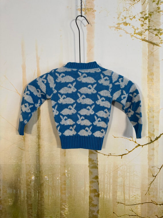 Sz 3T 70's Amana Woolen Mills Bunny sweater, made… - image 3