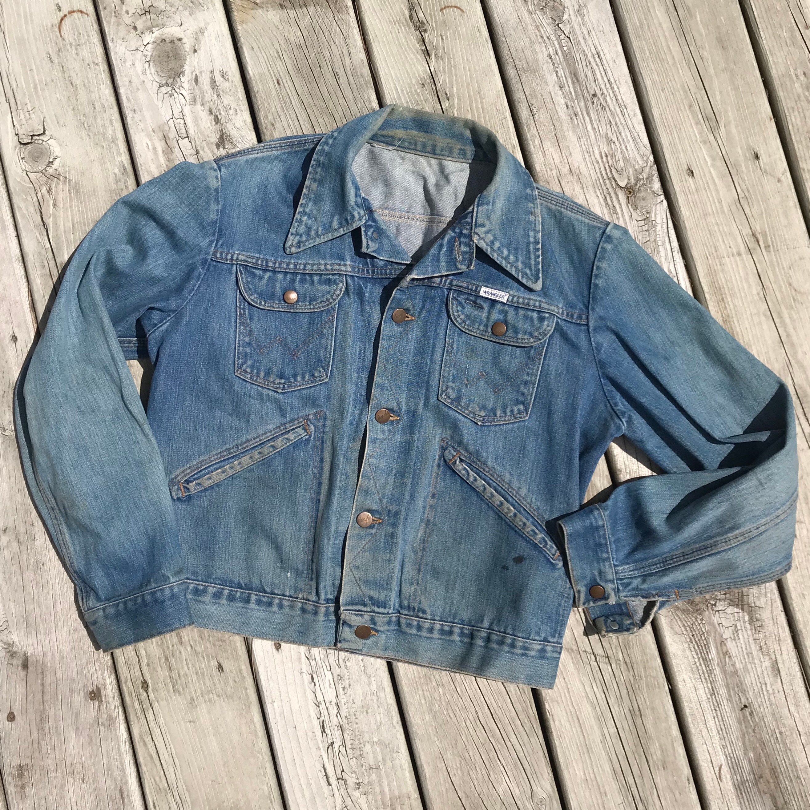 70's Wrangler Denim Jacket Great Fade 