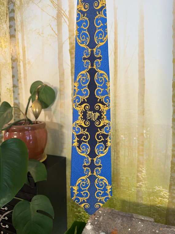 90's Vtg Gianni Versace Donatella Pure Silk Tie, … - image 3