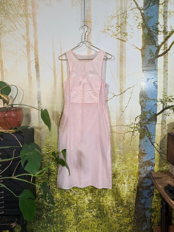 Vtg Emporio Armani sweet sixteen dress, soft pink… - image 2