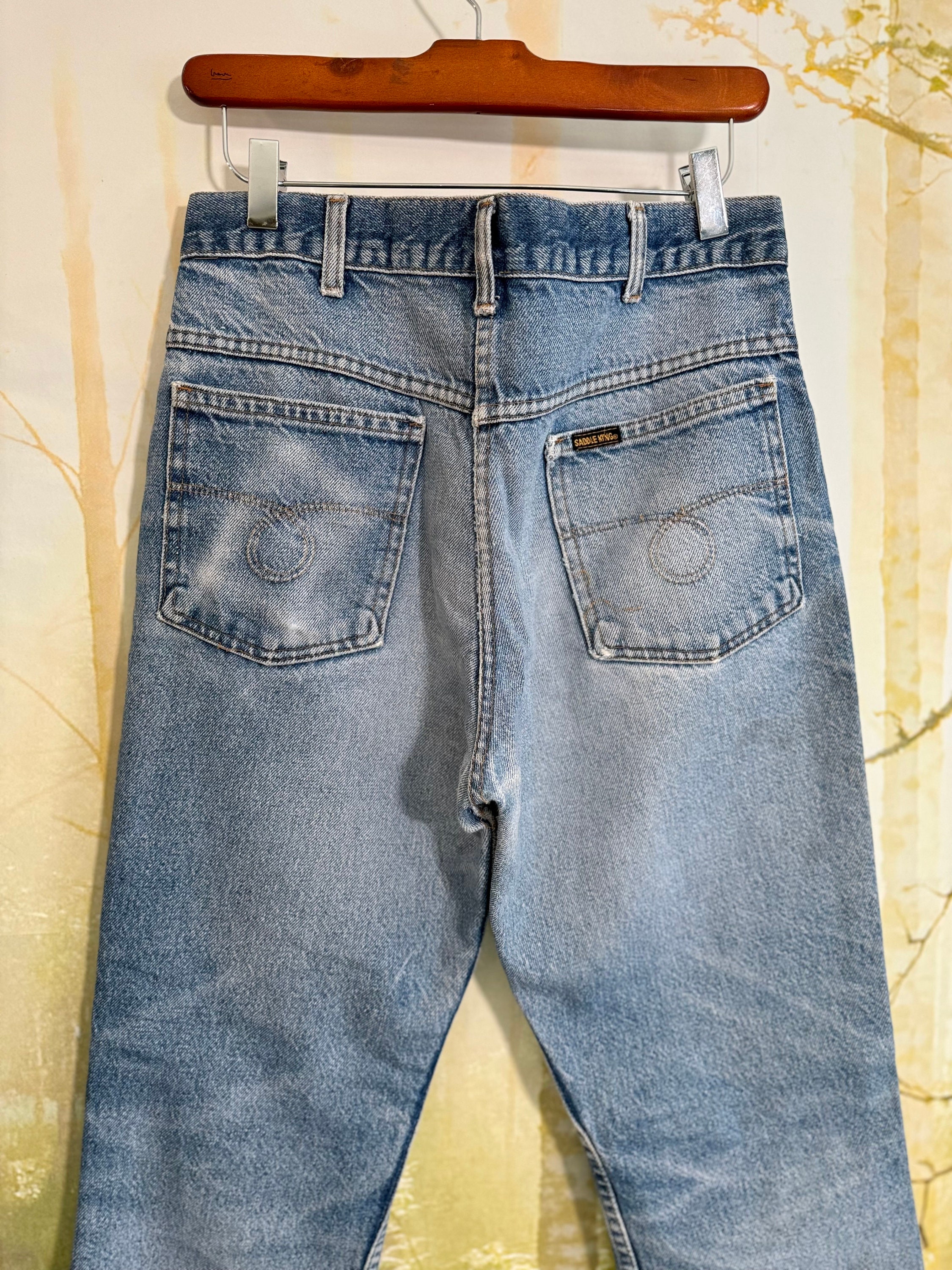90s USA製Saddle King Black Denim Pant early 70