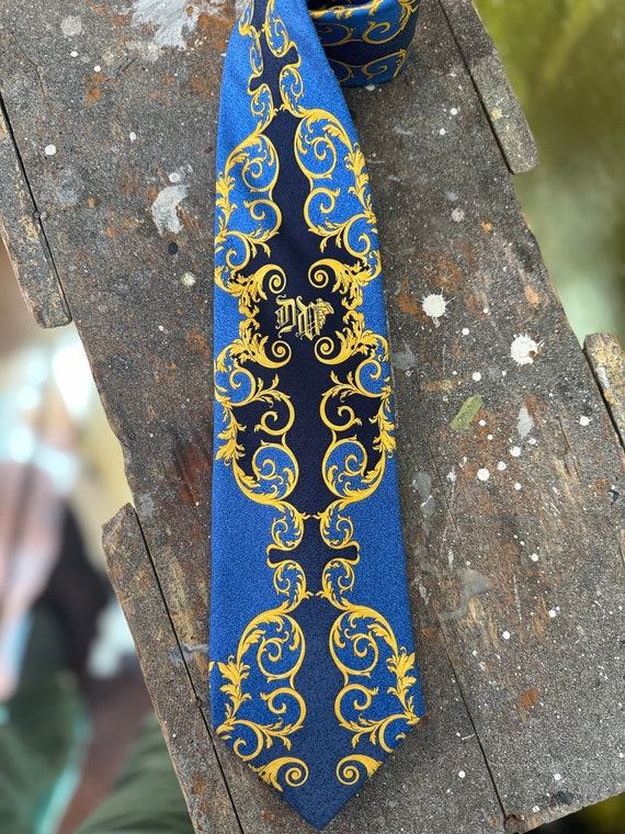 90's Vtg Gianni Versace Donatella Pure Silk Tie, … - image 5