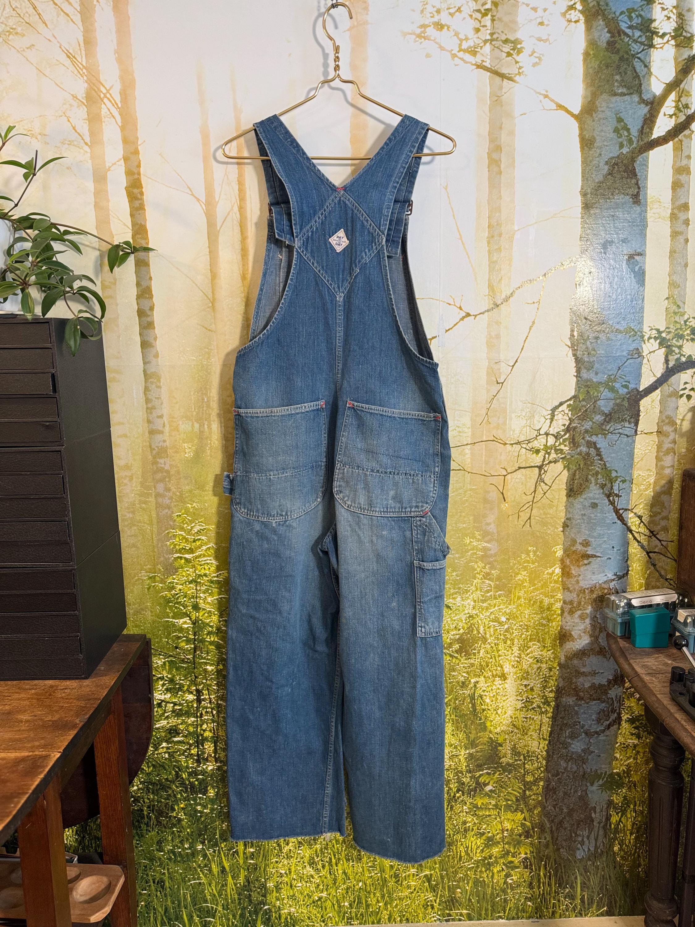 Vintage 1940s Pay Day Denim Overalls, Union Made Workwear - Etsy