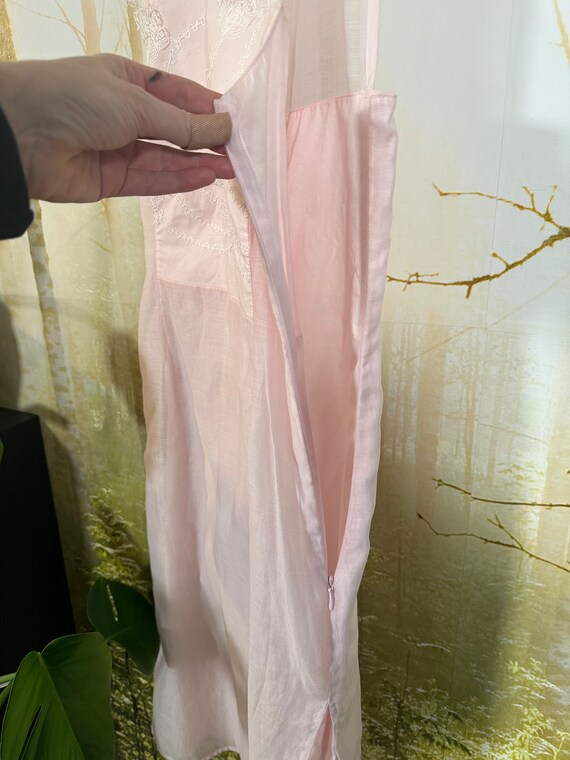 Vtg Emporio Armani sweet sixteen dress, soft pink… - image 7
