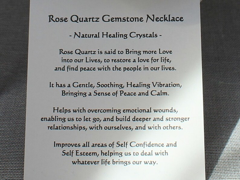 Bohemian Style Rose Quartz Necklace Hipster Style Gemstone Necklace Gypsy Style Crystal for Love