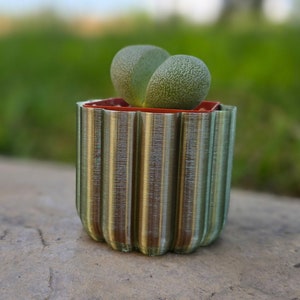 3D cactus inspired pot or planter STL