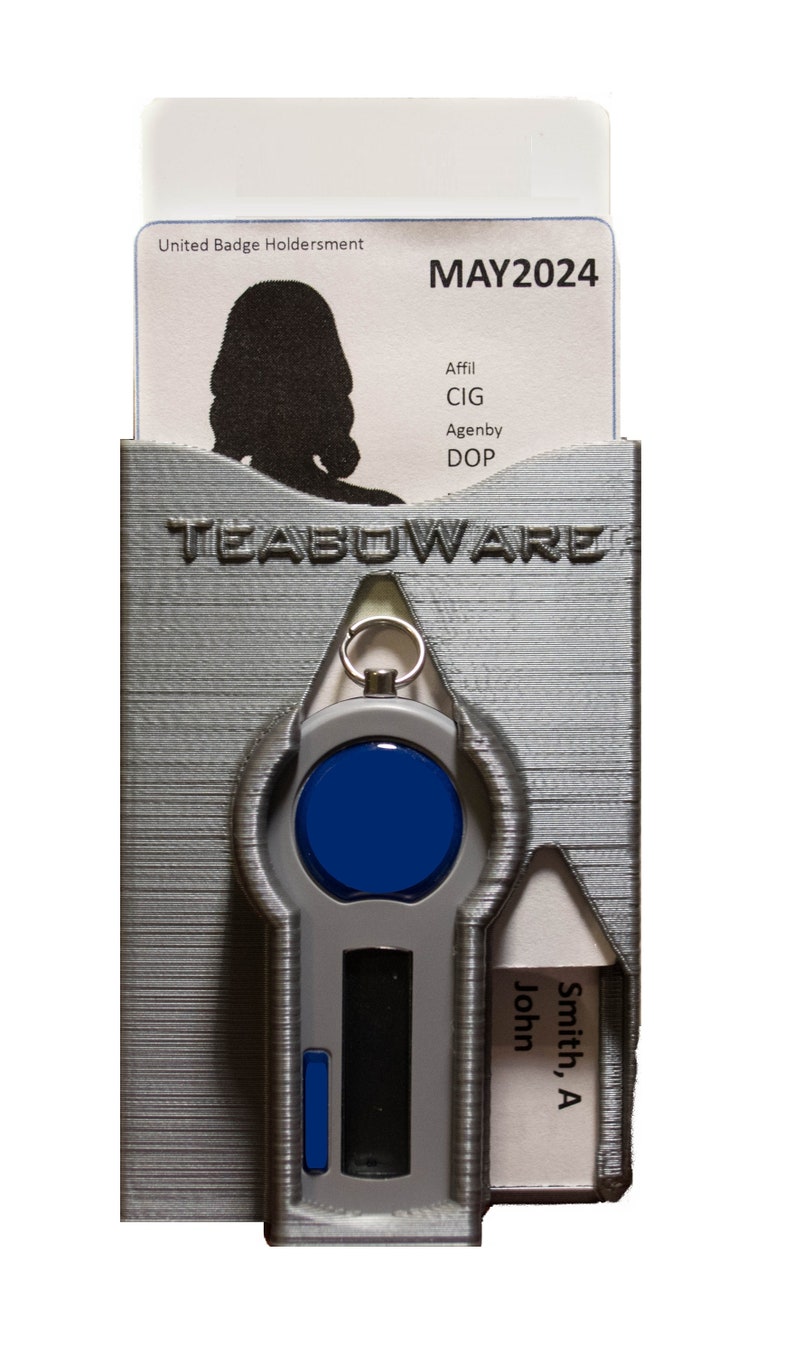 3 Badge RSA Token Holder! RSA Token, Picture Badge, and 2 Additional ...