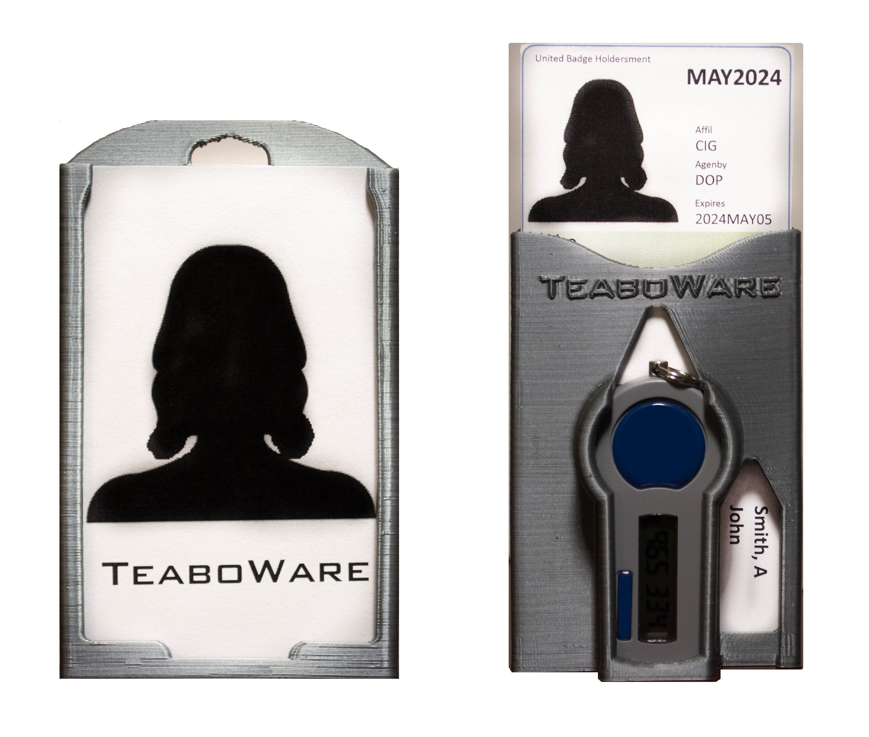 3 Badge RSA Token Holder! RSA Token, Picture Badge, and 2 Additional ...
