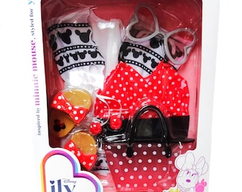 Doll Outfit for 18" doll Minnie Mouse inspired by Disney ILY 4 Ever