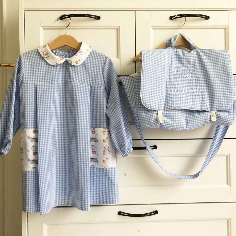 Grembiule Scolastico A Quadri Klottz - Per Asilo E Lavoretti, Cotone E Poliestere - Foto 10