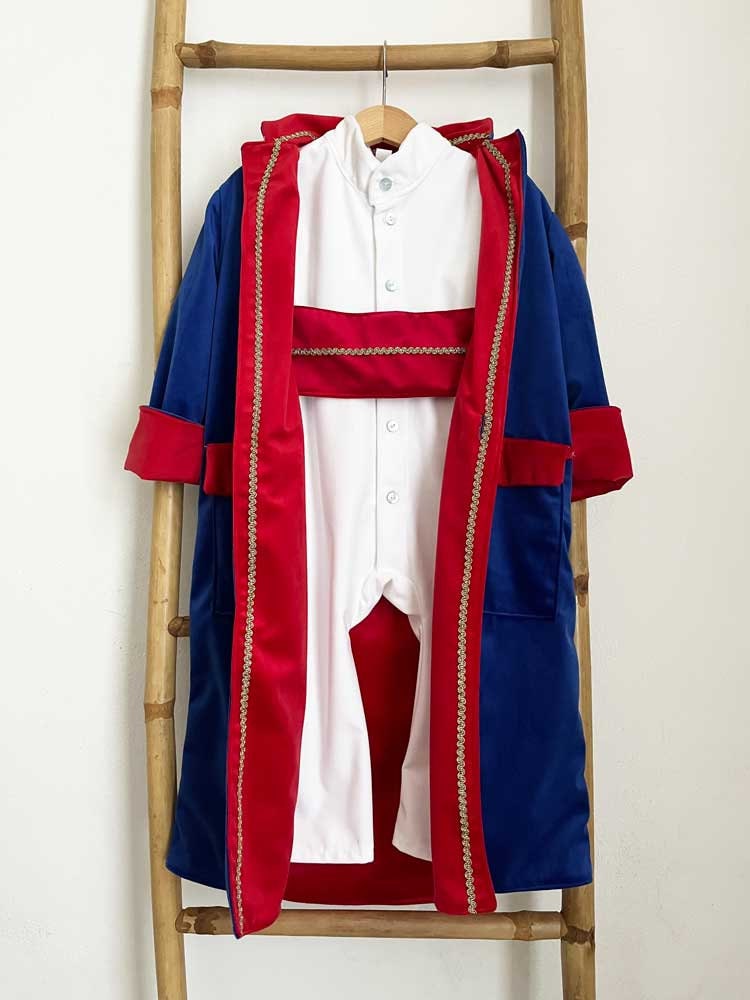 Costume vestito di carnevale Piccolo Principe D'Oriente bambino 0-3 Anni