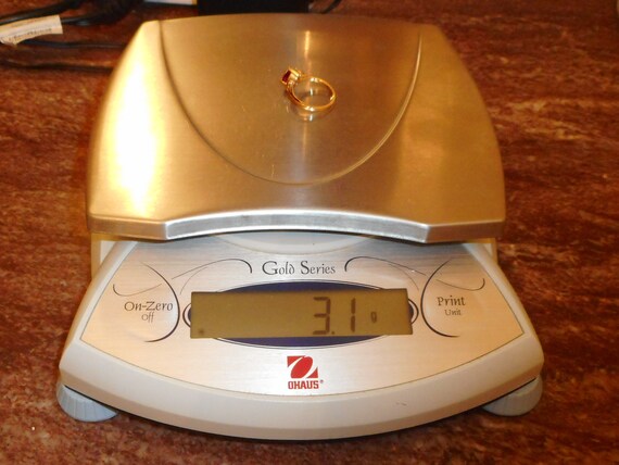 Ruby Gemstone Diamond Ring Size 7 - image 10