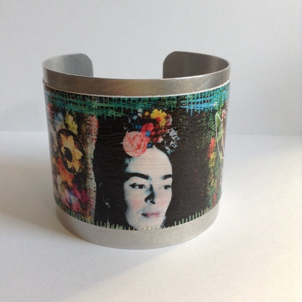 Frida Kahlo Bracelet- Frida Kahlo Jewelry - Frida Kahlo Cuff Bracelet