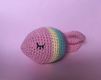 Crochet Pattern • Rory The Rainbow Fish • Amigurumi Crochet doll