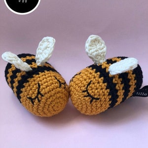 Crochet pattern • Bodil The Sleepy Bee • Amigurumi Crochet doll