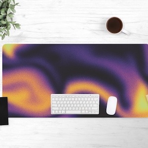 Colorful Gradient Desk Mat, Aesthetic Desk Accessory, Cute Workspace, Trendy Workspace, Tech Desk, gothic, Cute Desk Topper, Desk Pad