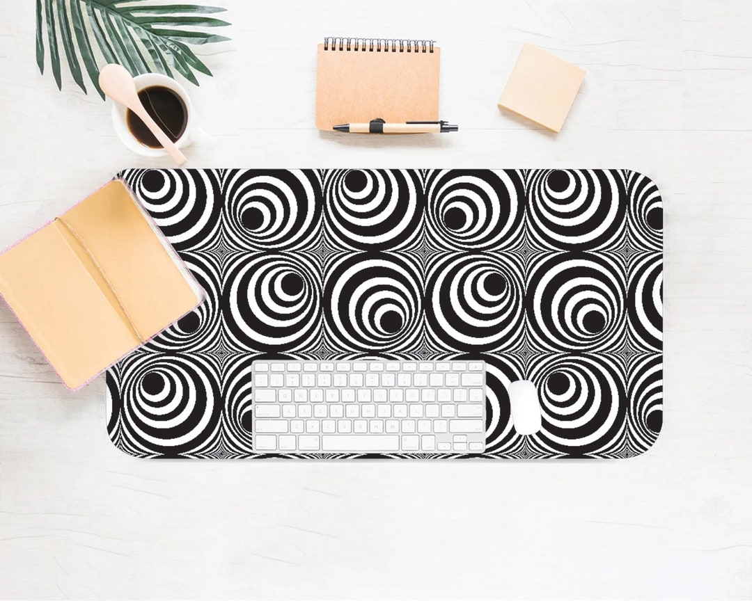 Illusion Pattern Desk Mat, Workspace Accessory - Etsy