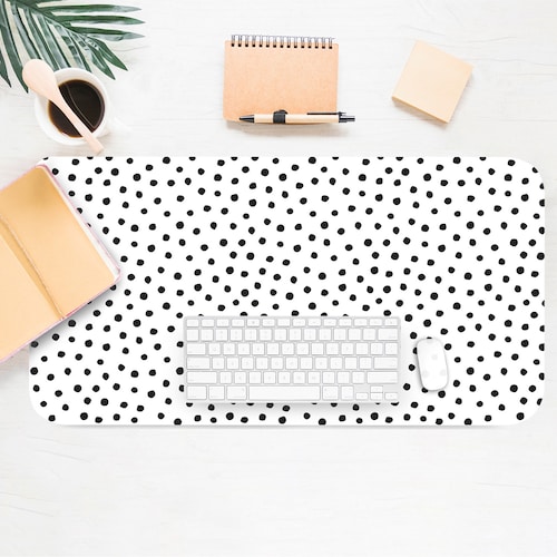 Dalmatian Print Desk Mat Aesthetic Desk Accessory Cute Etsy