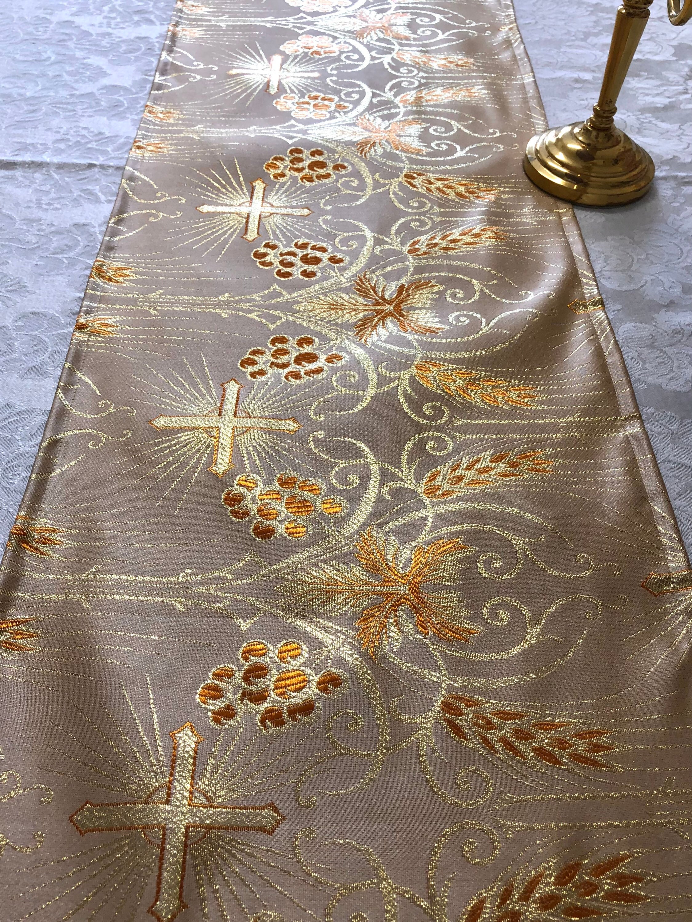 Eucharist Communion Table Runner Catholic Ordination Wedding 12.25 X 54 ...