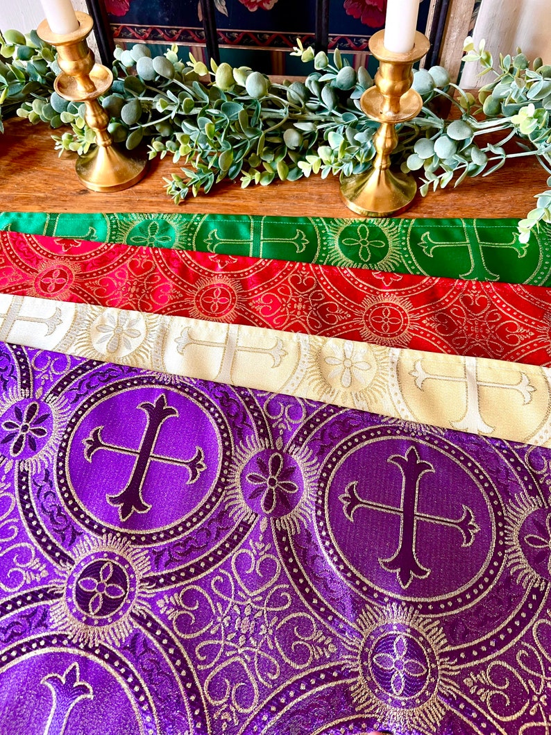 Catholic Home Altar Set of 4 Longer Liturgical Runners 46.5” X 13 ...