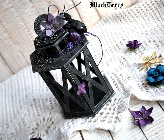 Gothic Decorative Lantern Gothic Wedding Party Decor Black Etsy