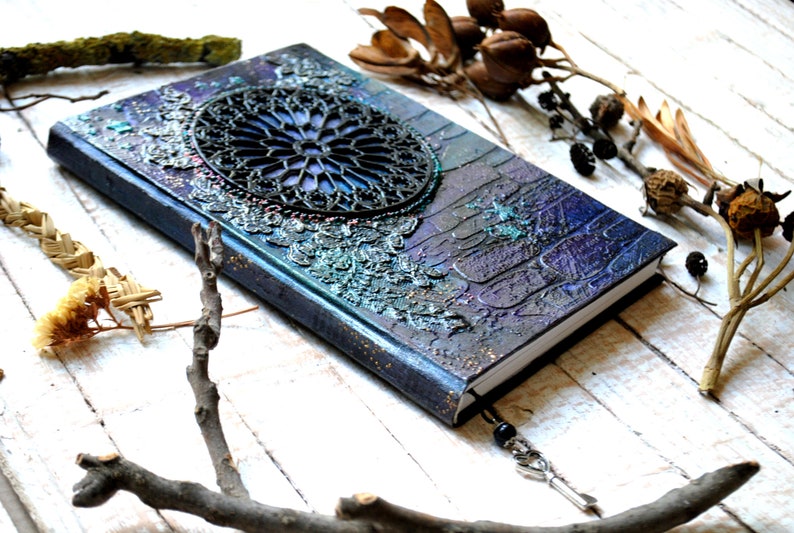 Gothic Notebook Grimoire Journal Gothic Book of Shadows Art Etsy