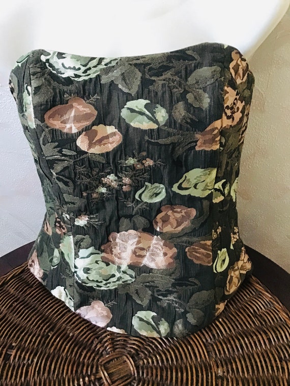 Vintage brocade corset corset dirndl festival cors