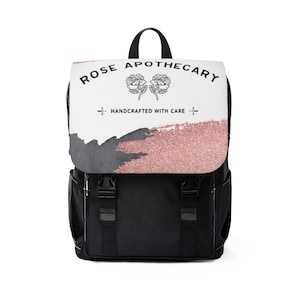 Rose Apothecary Backpack, Schitt&#39;s Creek Backpack, Unisex Casual Shoulder Backpack, Ew David, Schitts Creek Bag, Cute backpack, School bag,
