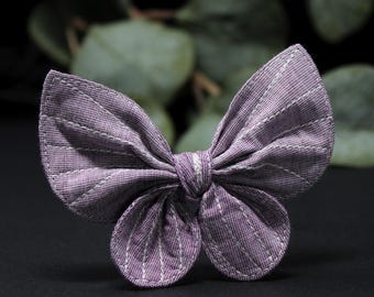 Lilac butterfly hair bow / moth hair clip, pastel butterfly, butterfly hair bow, fairy wings, butterfly wings, Moth and Fae