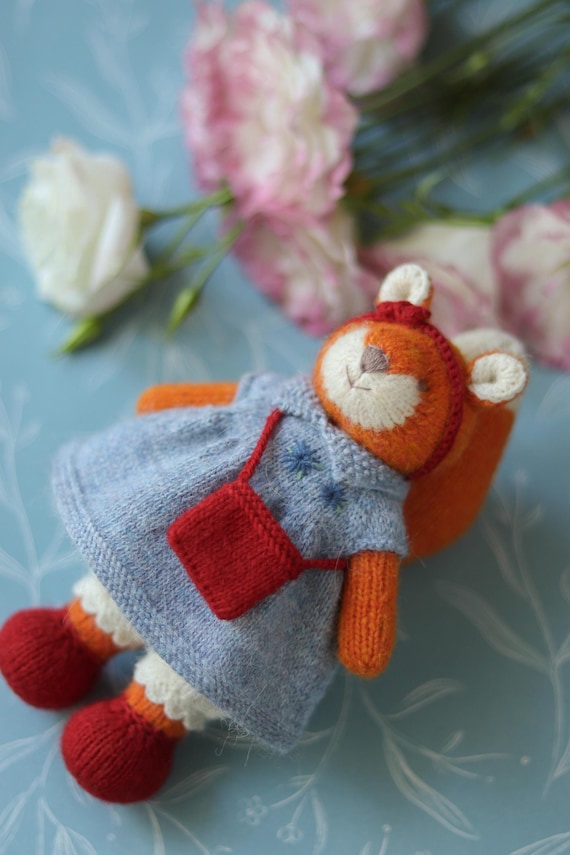 squirrel rose toy Miniature squirrel by Tatiana Mironenko