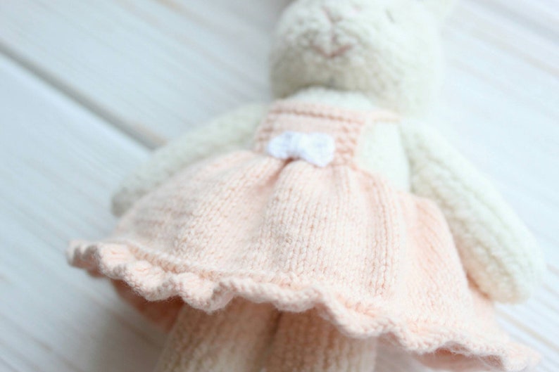 Easter plush bunny doll in cute dress