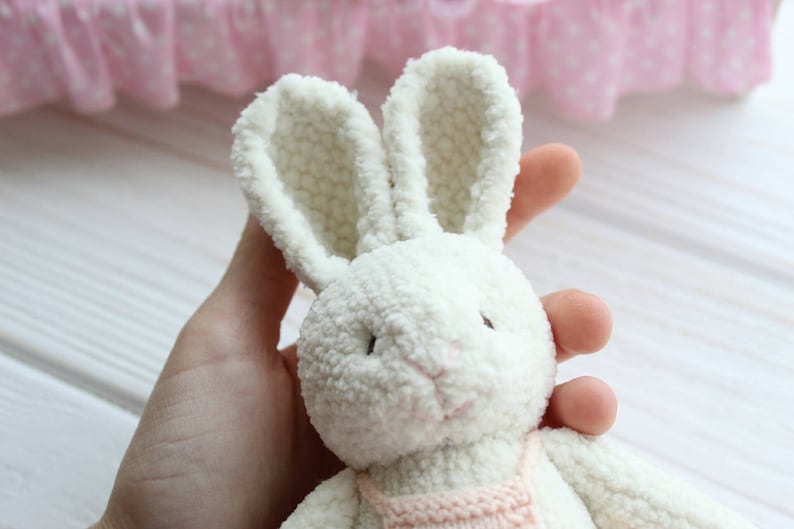 Easter plush bunny doll in cute dress