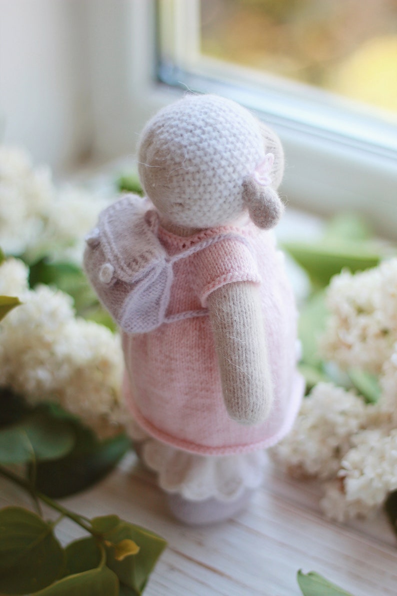 Knitted lamb PATTERN-Stuffed lamb sheep animal dressed toy-How to knit a toy image 8