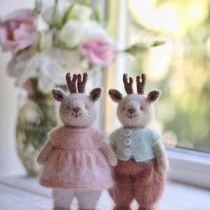 Knitted reindeer toy PATTERN Stuffed deer animal toy knitting Pattern image 2