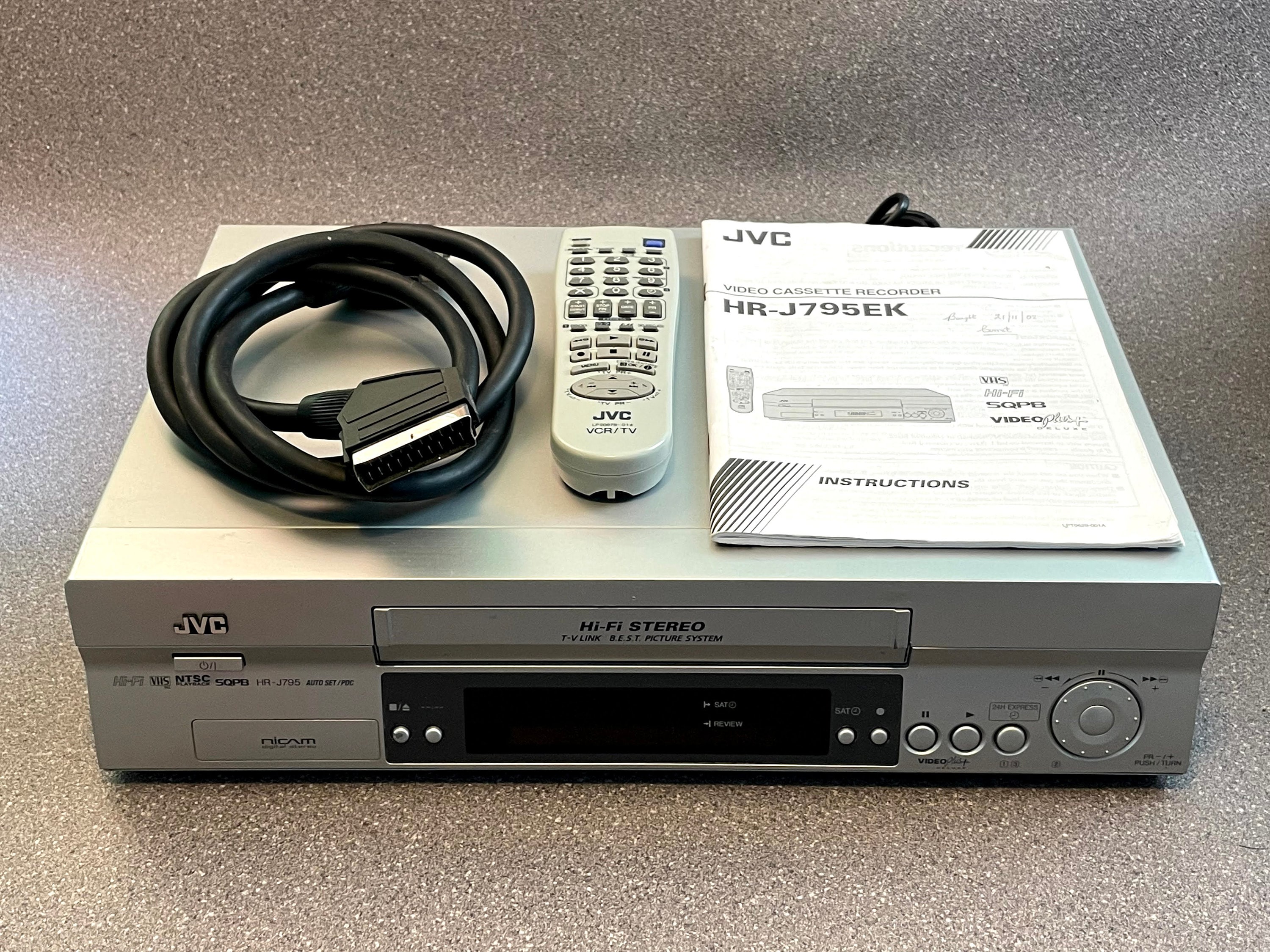 JVC HRJ795 Video Cassette Recorder Player VHS Vcr Ntsc & Pal Etsy