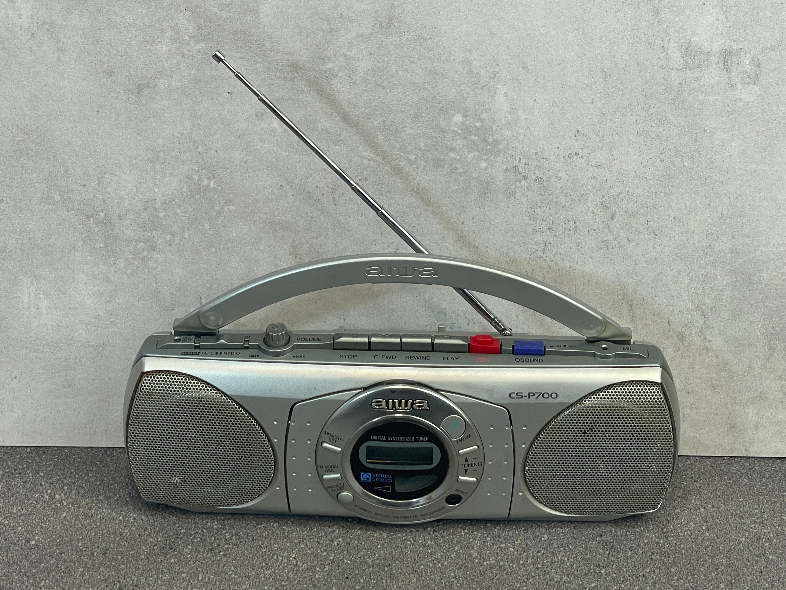 Aiwa CS-P700 Stereo Radio Cassette Player Recorder Mini Boombox