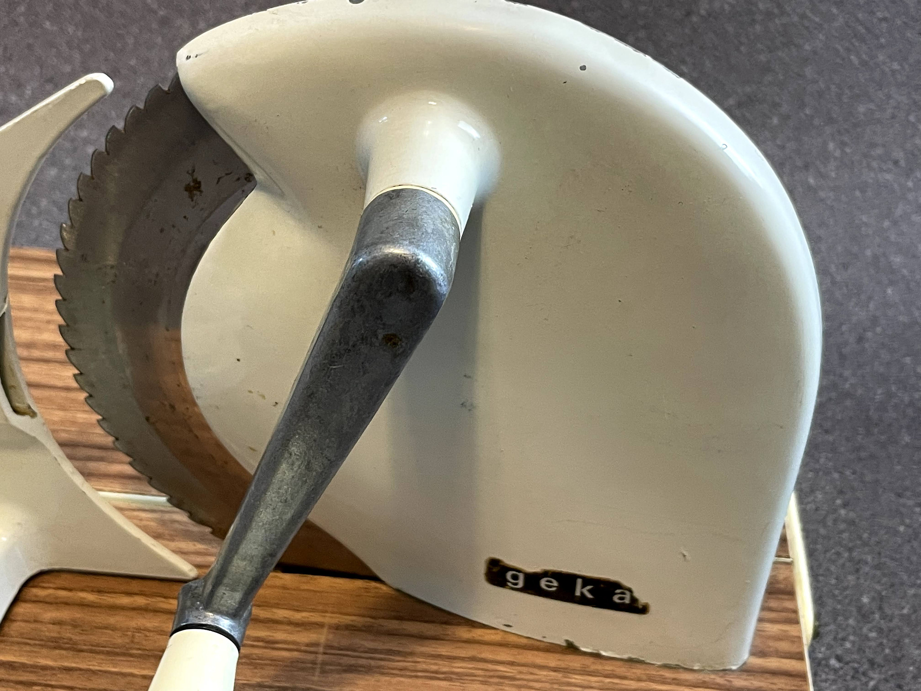 Vintage Geka Hand Crank Meat / Cheese Food Slicer Made in Etsy