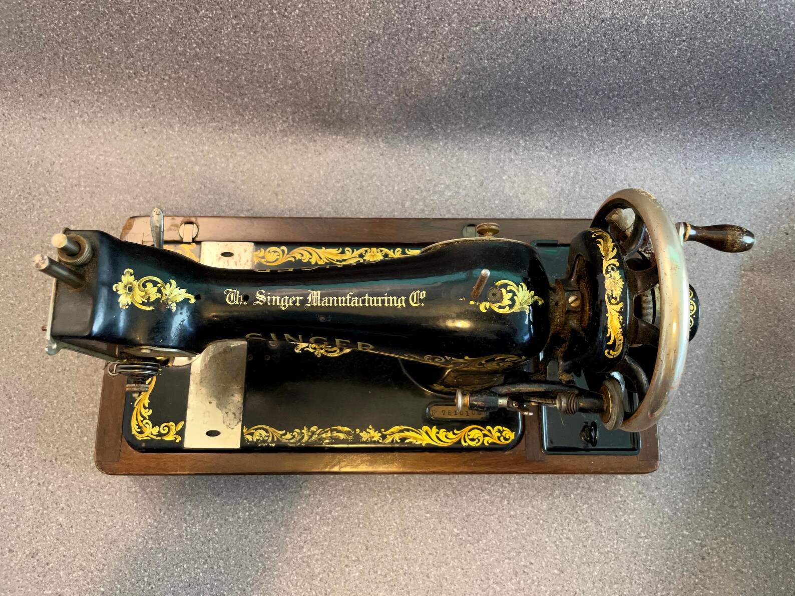 Vintage Singer 128K Manual Hand-Crank Sewing Machine 1917 In | Etsy