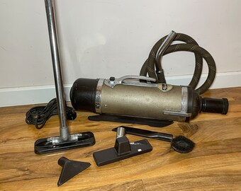 Vintage National Vacuum Cleaner with Pipe + Attachments Ideal Retro Film Theatre Prop 40s/50s