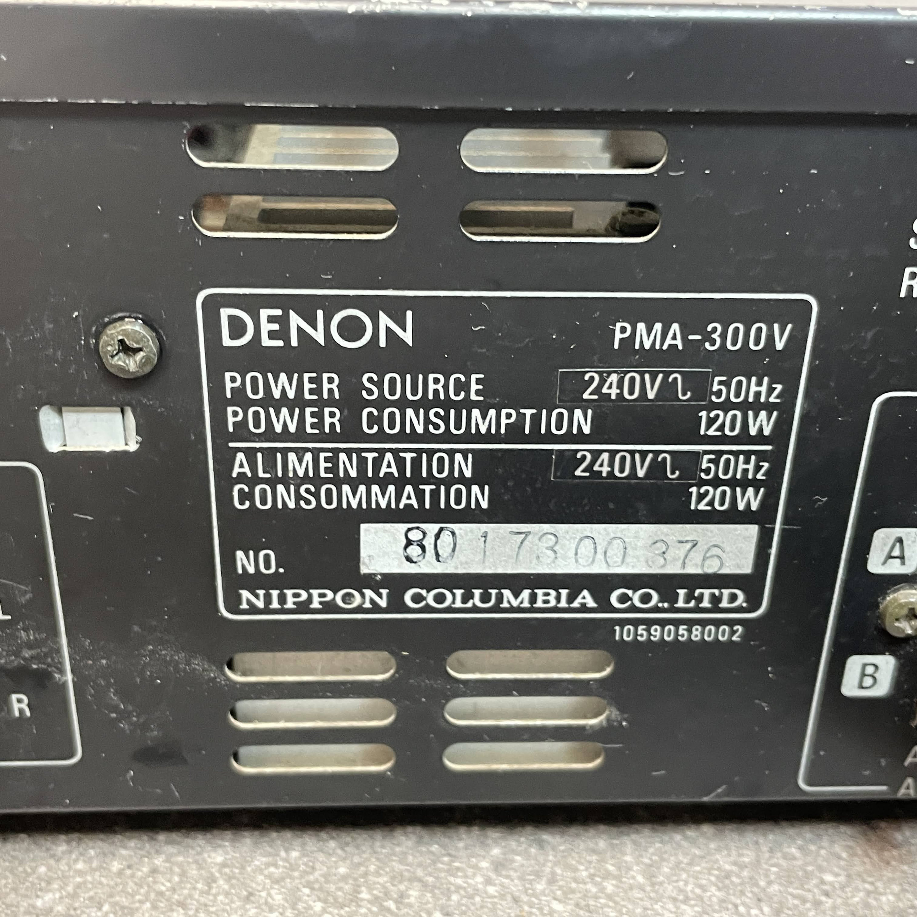 DENON PreMain AMP　PMN-300V Denon PMA-300V Amplifier Separate Phono CD Aux Tape Tuner