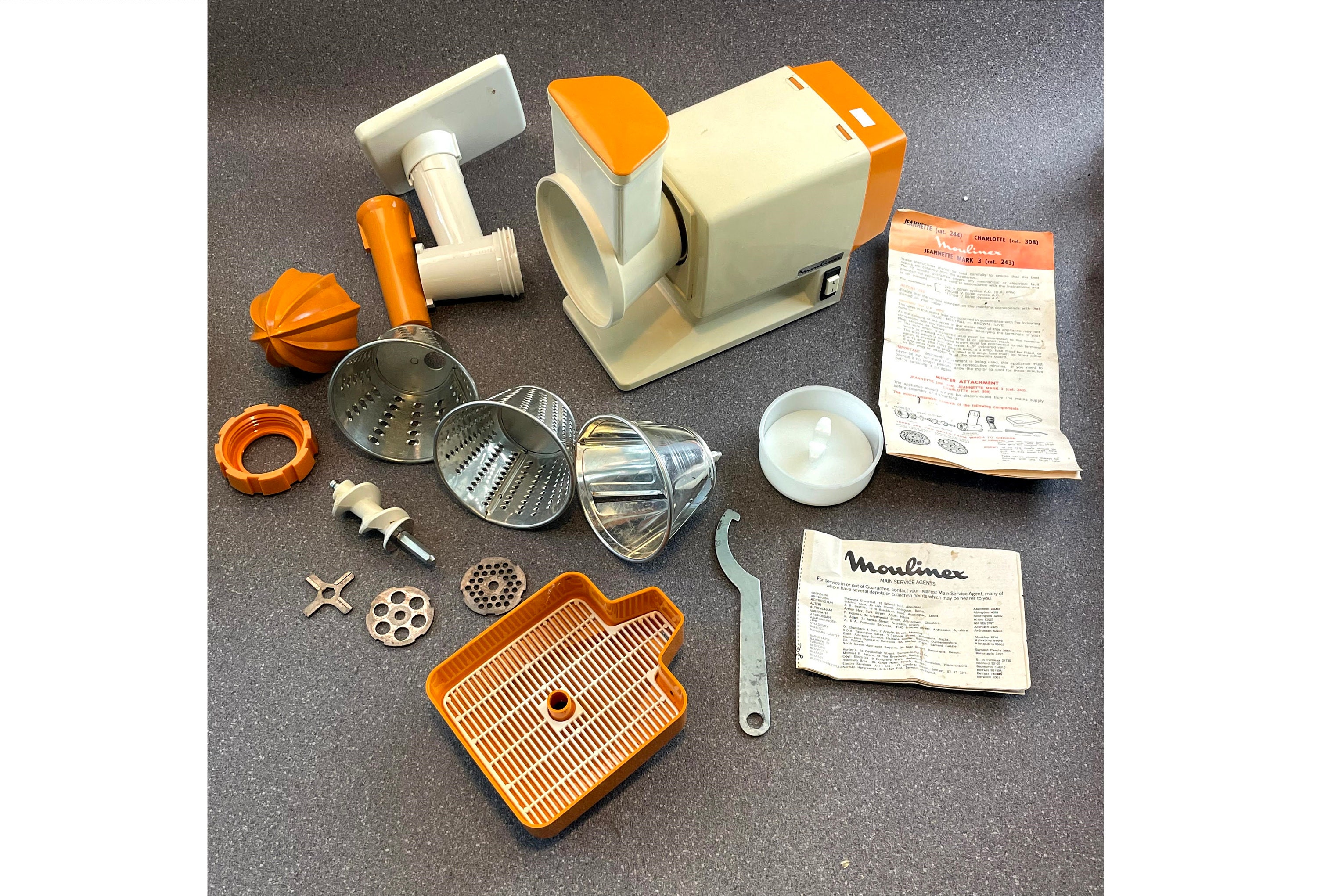 Vintage Moulinex 243 Food Mixer Processor Retro Etsy