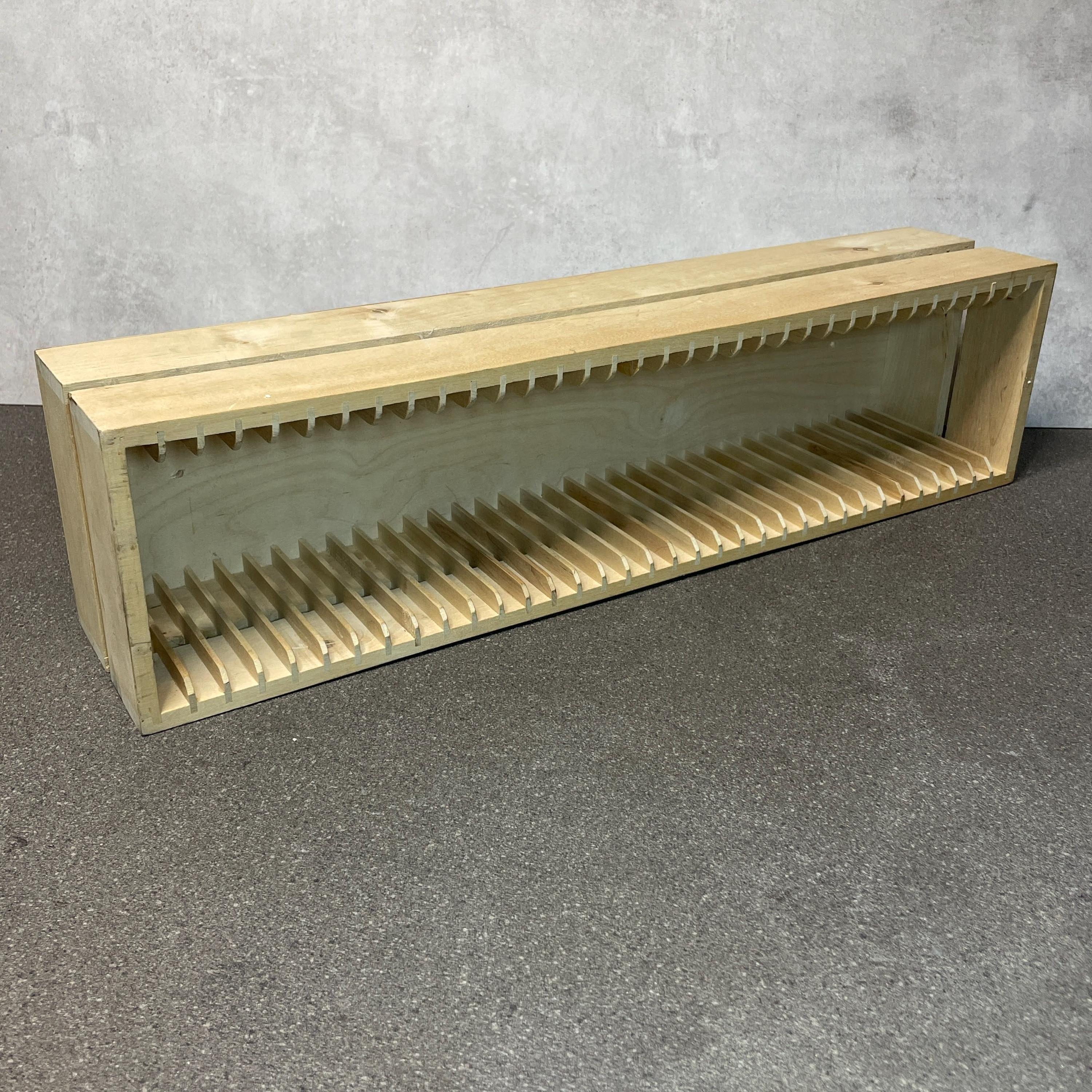 Wooden Ikea Boalt CD Rack CD Storage Holds 35 CDs Solid Well