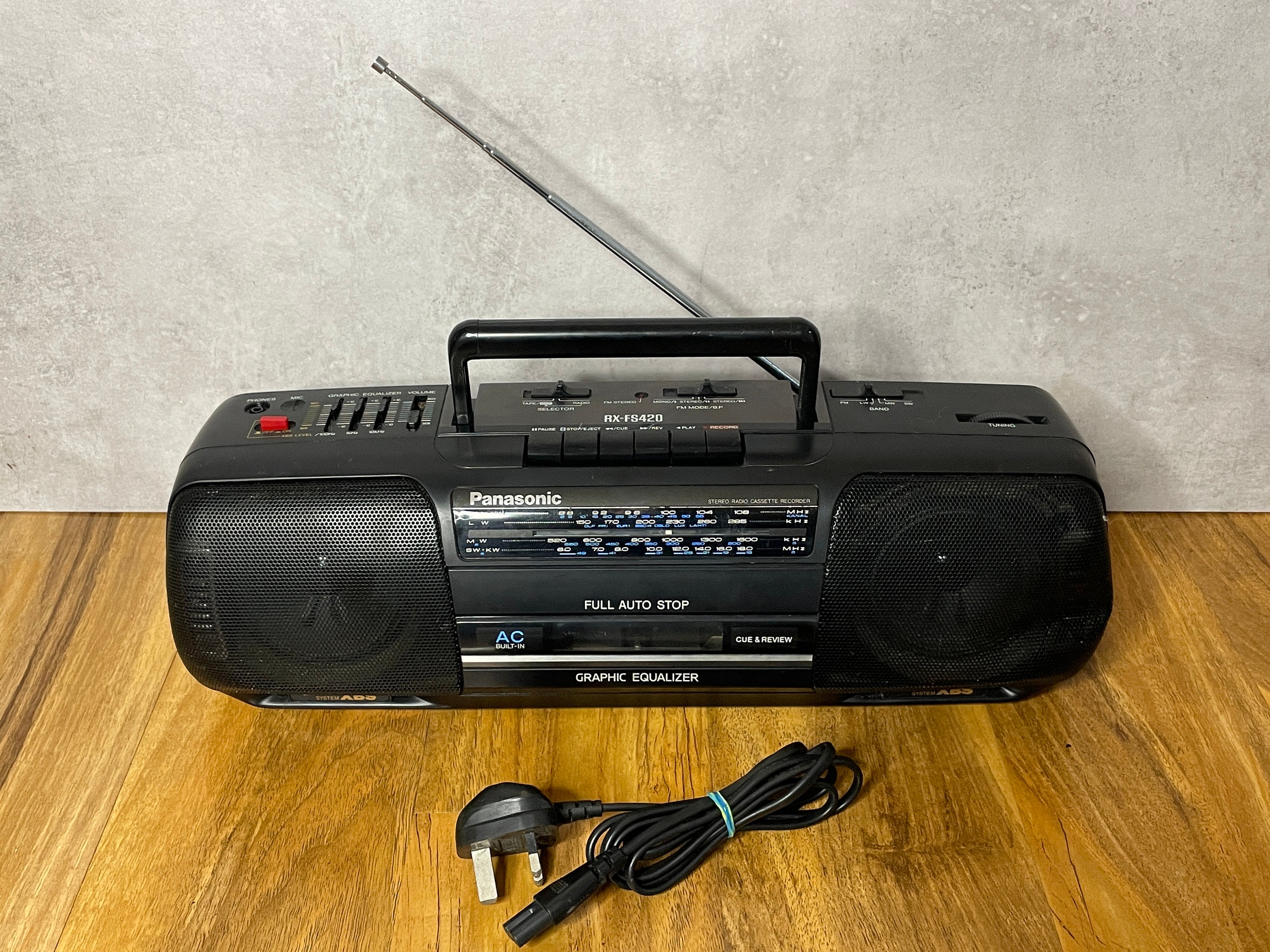 Vintage Panasonic RXFS420 Radio Cassette Deck 4band XBS Etsy