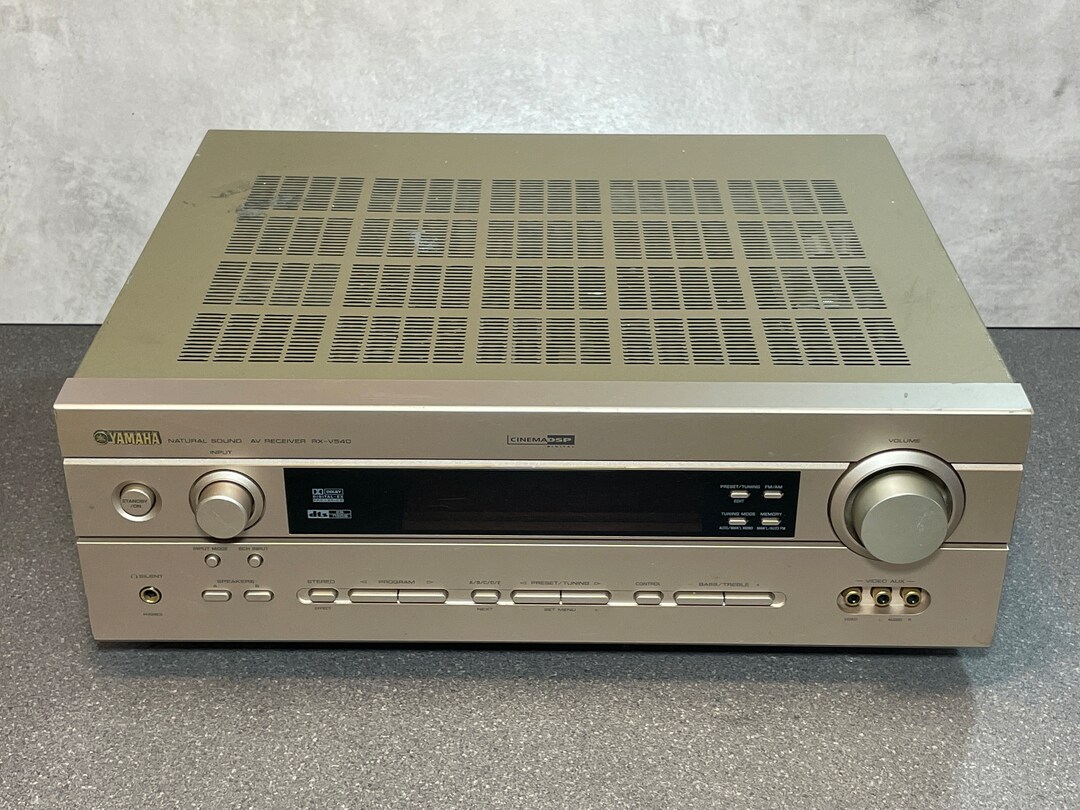 Yamaha Natural Sound AV Receiver Amplifier RXV357 Amp, Cinema DSP 5 Channel, Silver Etsy