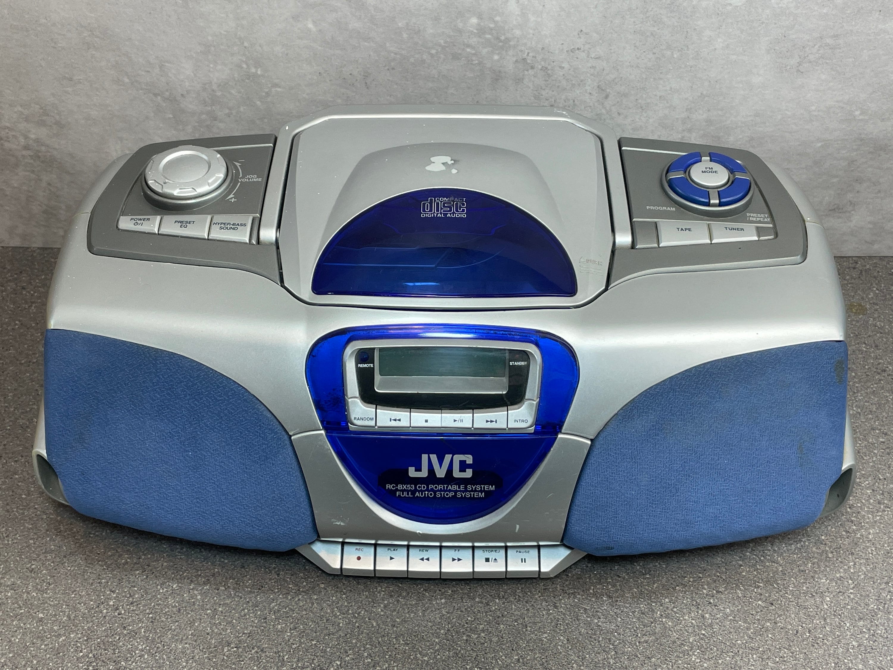 JVC RC-BX53 Portable Boombox CD / Radio / Cassette Tape