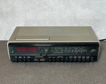 Vintage Telefunken Radio Alarm Clock 500 | Retro | Tested Working | Retro 70s/80s Prop
